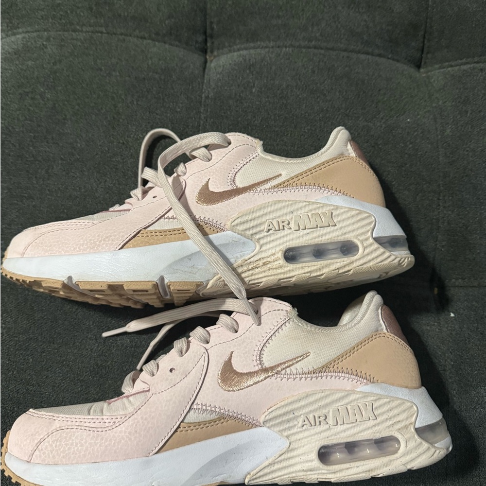 Nike Women's Air Max Sneakers - Pink and Tan